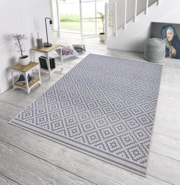 Hanse Home, Kusový koberec Meadow 102464 – na ven i na doma, 240x340, modrá, chodba / předsíň