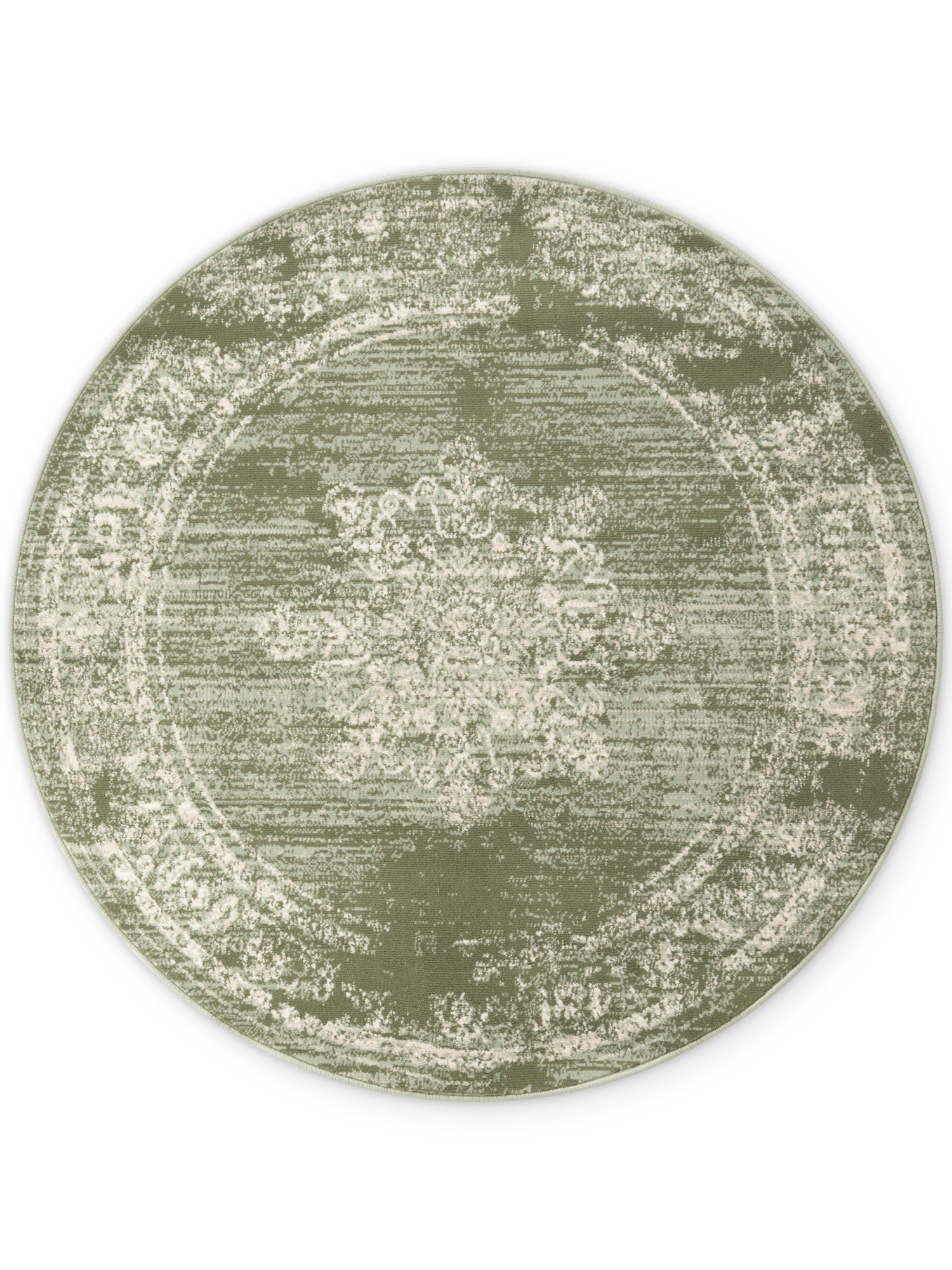 Levně Hanse Home, Kusový koberec Gloria Lydia 106255 Mint kruh, 120x120 (průměr) kruh, zelená, chodba / předsíň