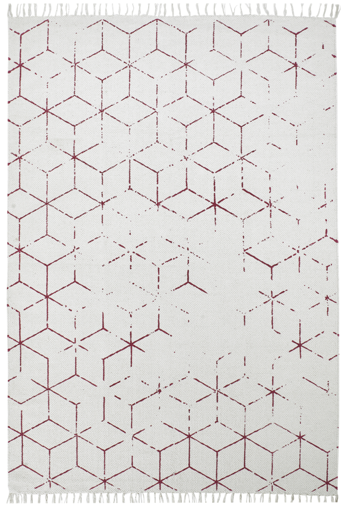 Levně Obsession, AKCE: 80x150 cm Ručně tkaný kusový koberec Stockholm 342 FUCHSIA, bílá, obývací pokoj