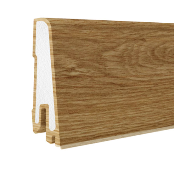 Levně Döllken, Soklová podlahová lišta MOD60 Clip 2677 2,5 m, 2500x60x14,5 mm, hnědá