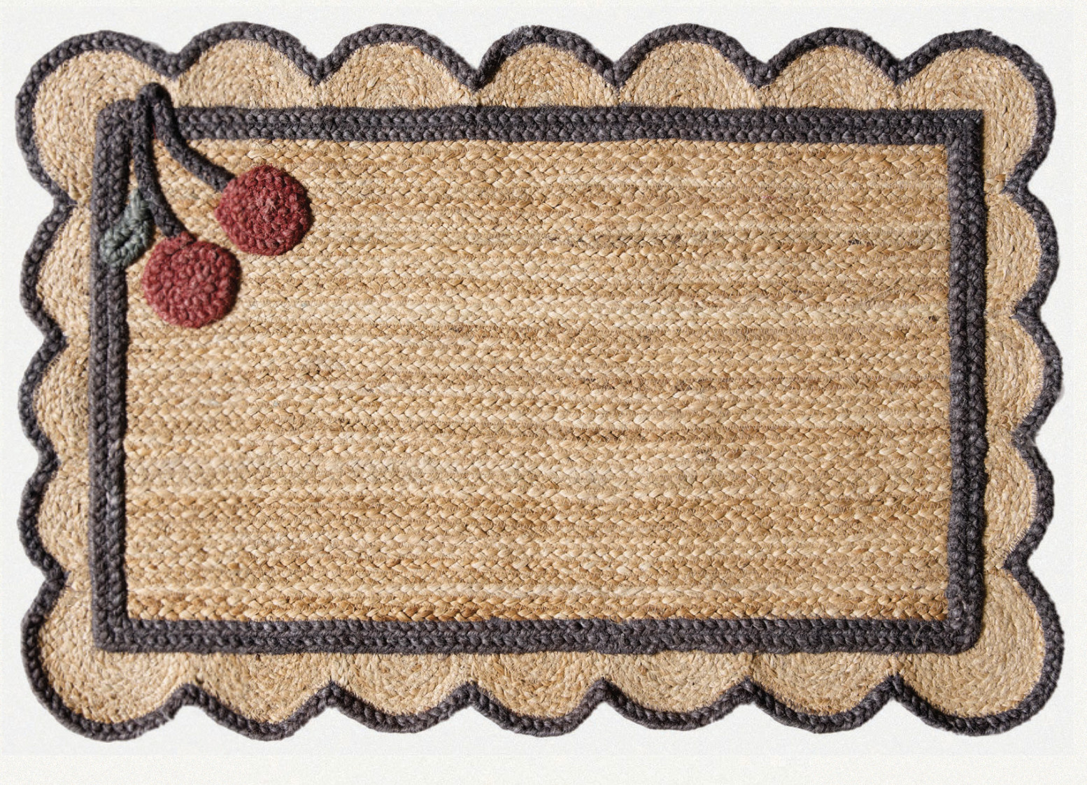 Levně Diamond Carpets India, Ručně vázaná rohožka Berry SM-16 Natural Black, 50x80, béžová, chodba / předsíň