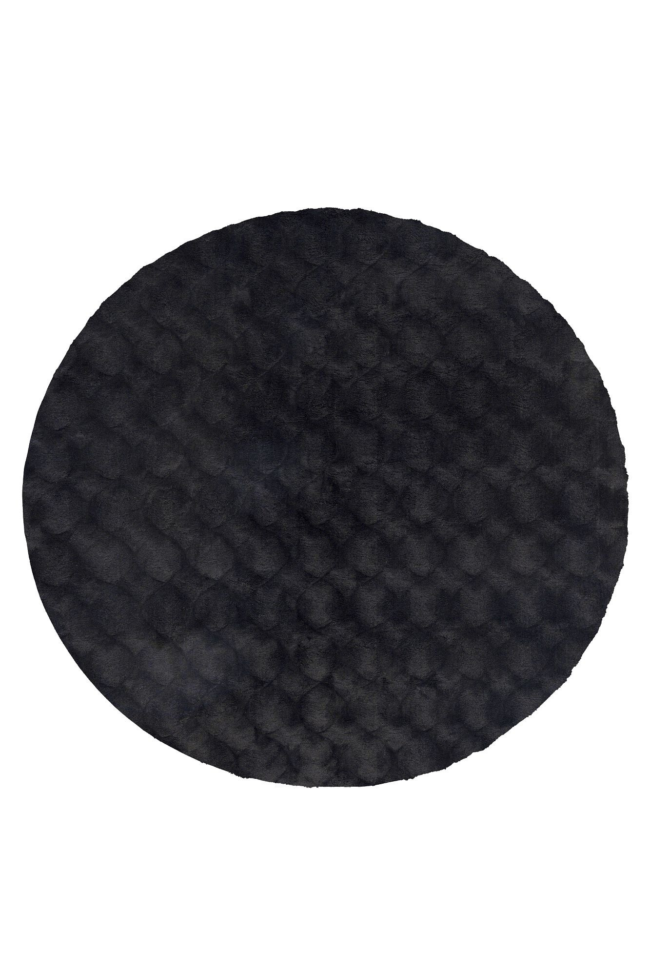 Levně Obsession, Kusový koberec Diamond Cut 800 Anthrazit kruh, 120x120 (průměr) kruh, černá, ložnice