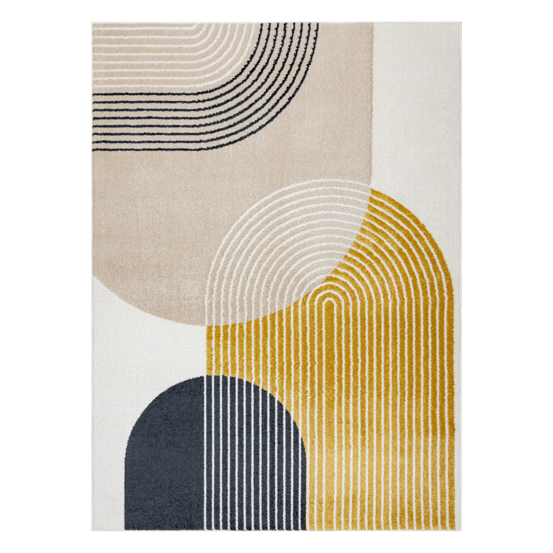Levně Dywany Łuszczów, Kusový koberec Fusion 0240 cream/yellow, 160x220, vícebarevná, kancelář