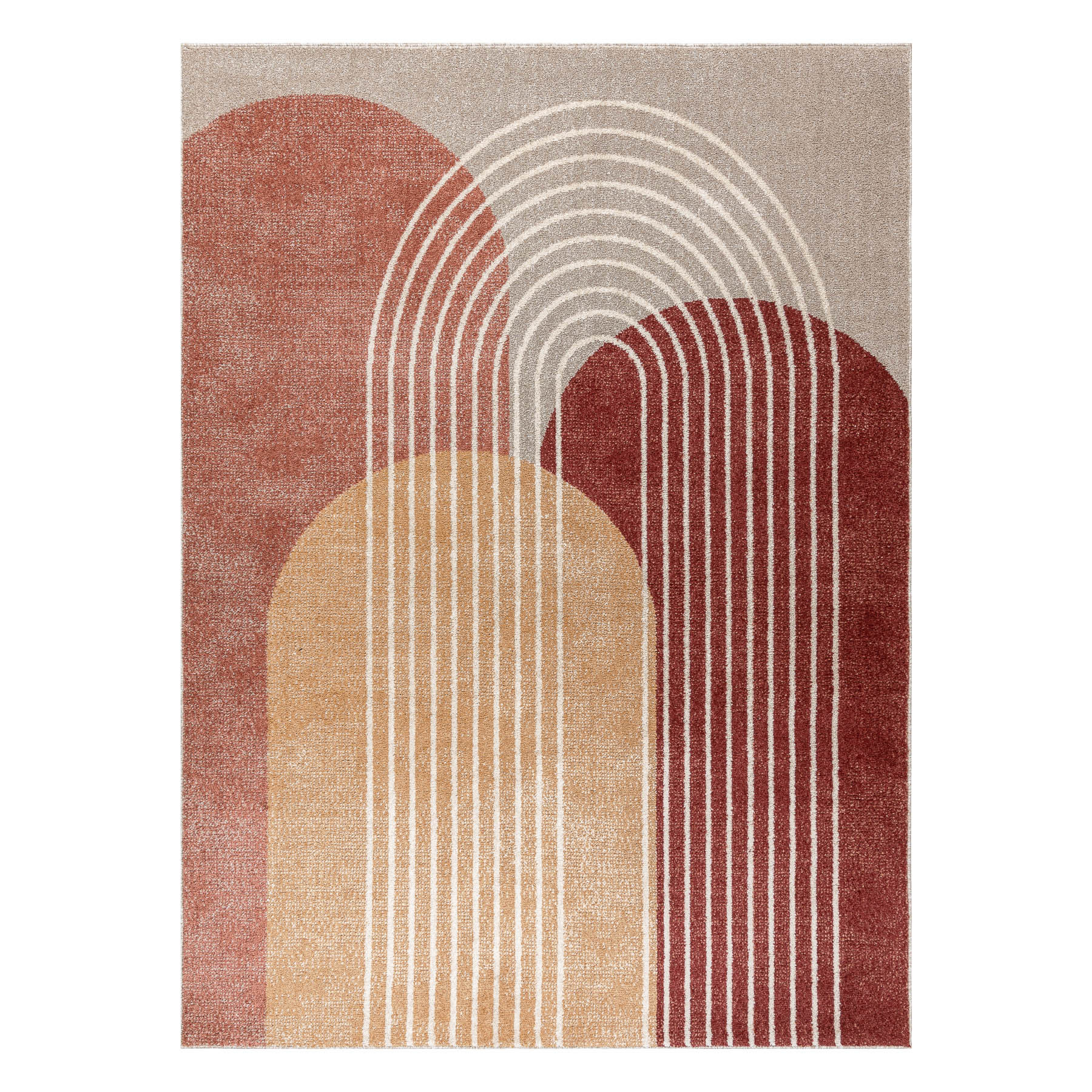 Levně Dywany Łuszczów, Kusový koberec Fusion 0810 beige/terra, 140x190, vícebarevná, kancelář
