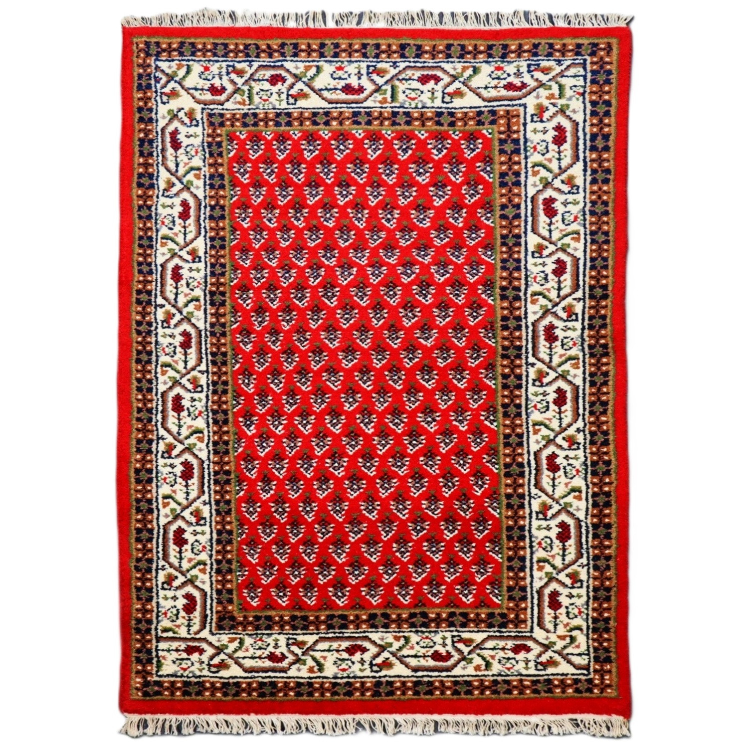 Asra, Kusový ručně tkaný koberec Mir red, 170x240, červená, ložnice