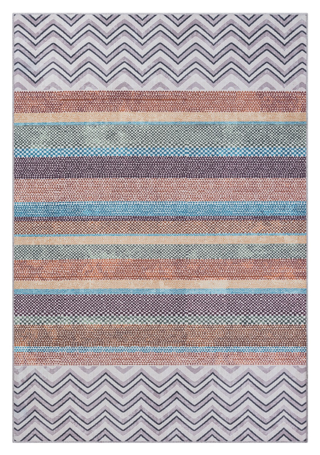 Levně My Flair, Kusový koberec Vici CA30022 grau – na ven i na doma, 160x230, vícebarevná, chodba / předsíň