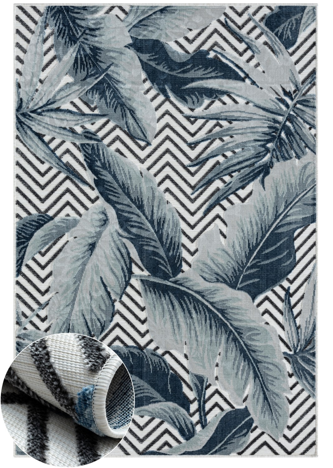 Levně My Flair, Kusový koberec Brooke weiß – na ven i na doma, 200x300, vícebarevná, chodba / předsíň