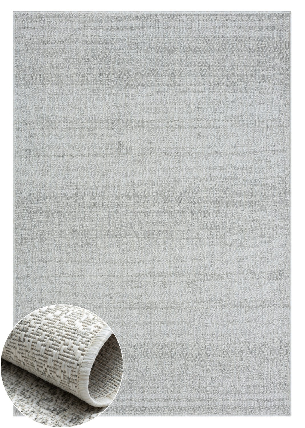 Levně My Flair, Kusový koberec Mirage grau – na ven i na doma, 160x230, šedá, chodba / předsíň