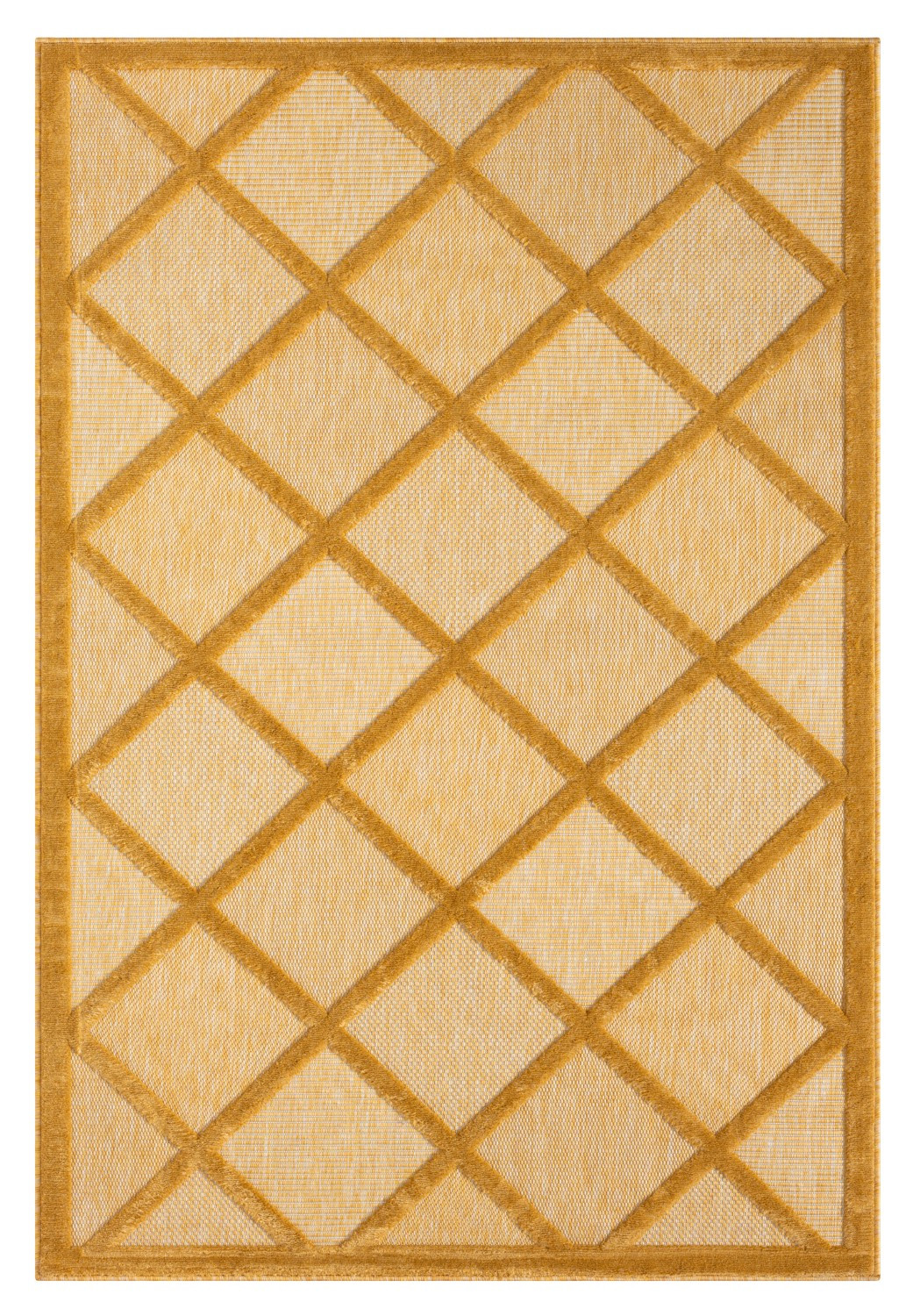 Levně My Flair, Kusový koberec Mara III gelb – na ven i na doma, 160x230, žlutá, chodba / předsíň