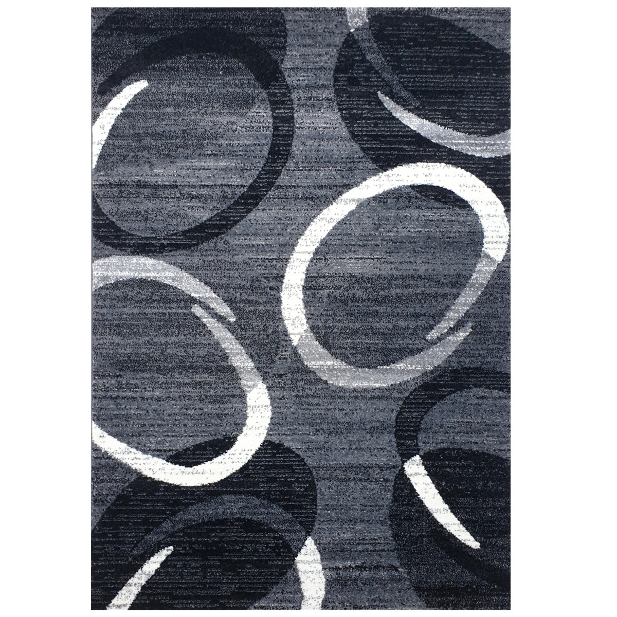 Levně Spoltex, Kusový koberec Florida New 308-72 grey/black, 120x170, šedá, chodba / předsíň