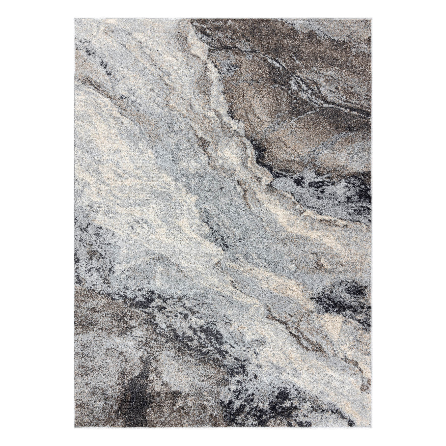 Dywany Łuszczów, Kusový koberec Fusion 9613 l. grey/dark grey, 200x290, šedá, kancelář
