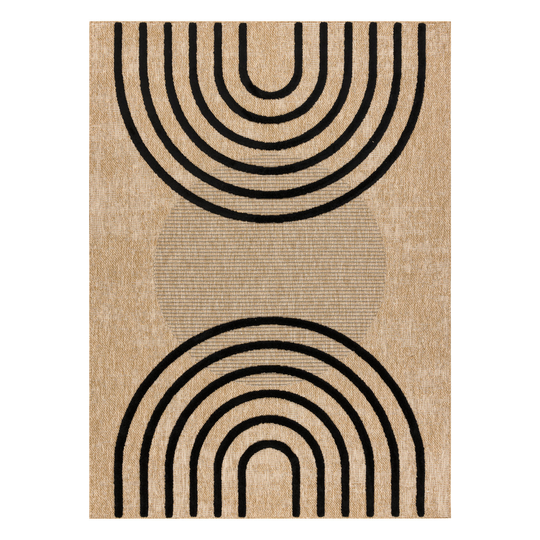 Levně Dywany Łuszczów, Kusový koberec Spark 0688 beige/black, 160x220, béžová, chodba / předsíň