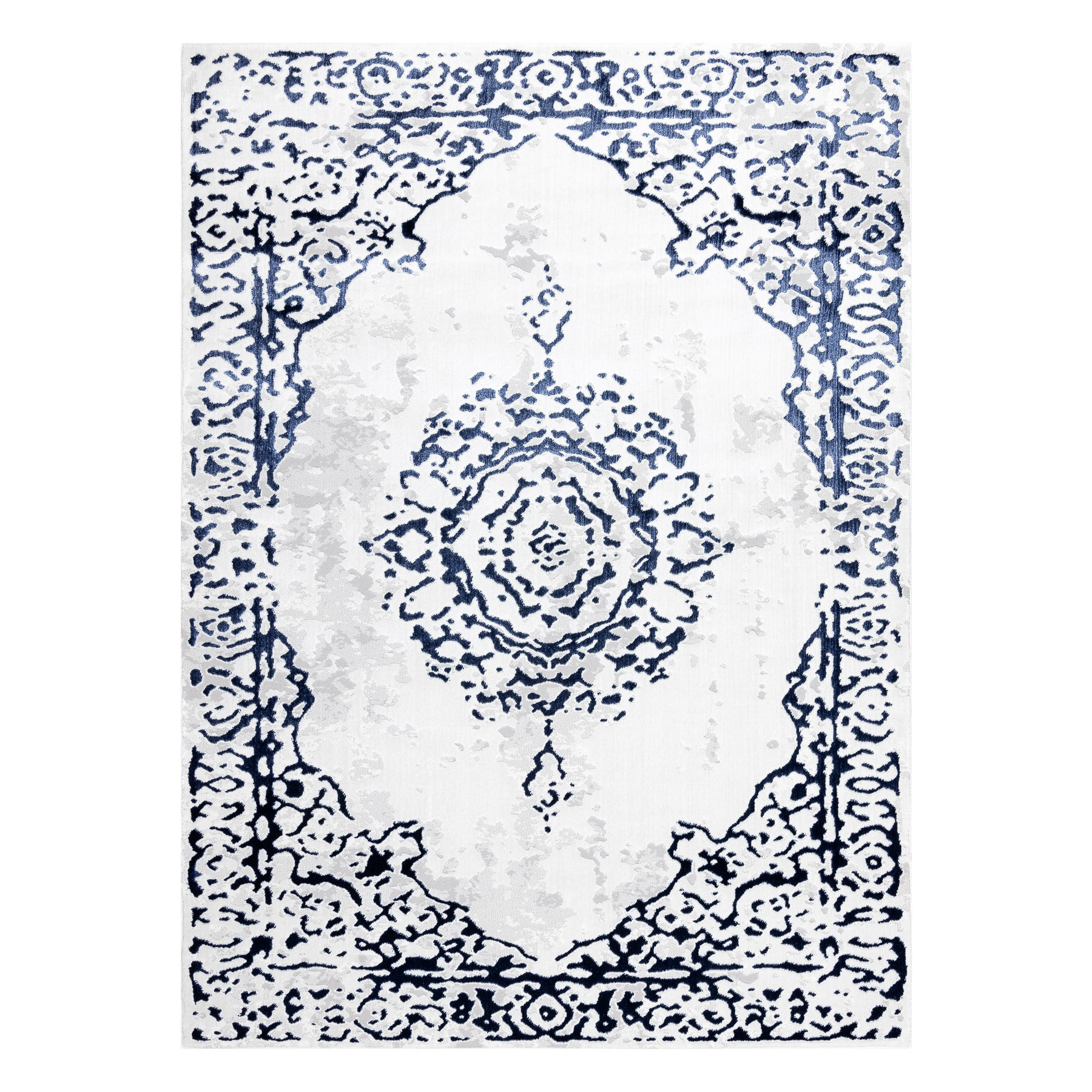Levně Dywany Łuszczów, Kusový koberec Allure 1961 white/blue, 120x170, modrá, kancelář