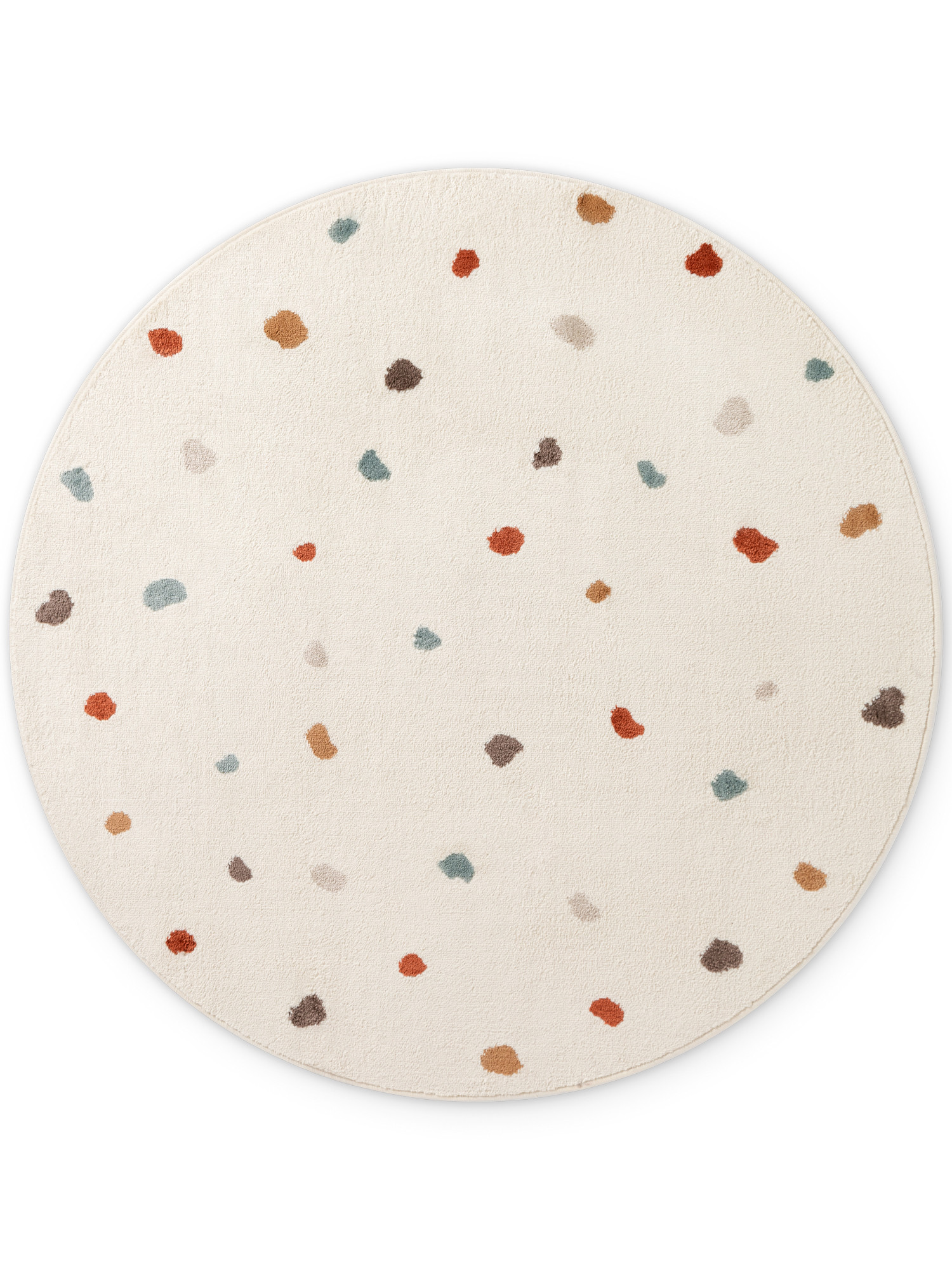 Levně Hanse Home, Dětský koberec Adventures 106210 Cream Multicolor kruh, 160x160 (průměr) kruh, bílá, dětský pokoj
