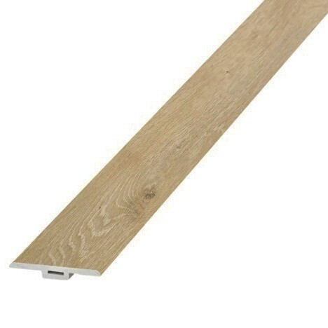 Levně Egibi, Podlahová přechodová lišta T-LINE Jasper 1,2 m, 1200x35 mm, hnědá