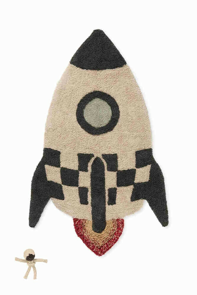 Levně Lorena Canals, Dětský kusový koberec Rocket, 85x135, vícebarevná, dětský pokoj