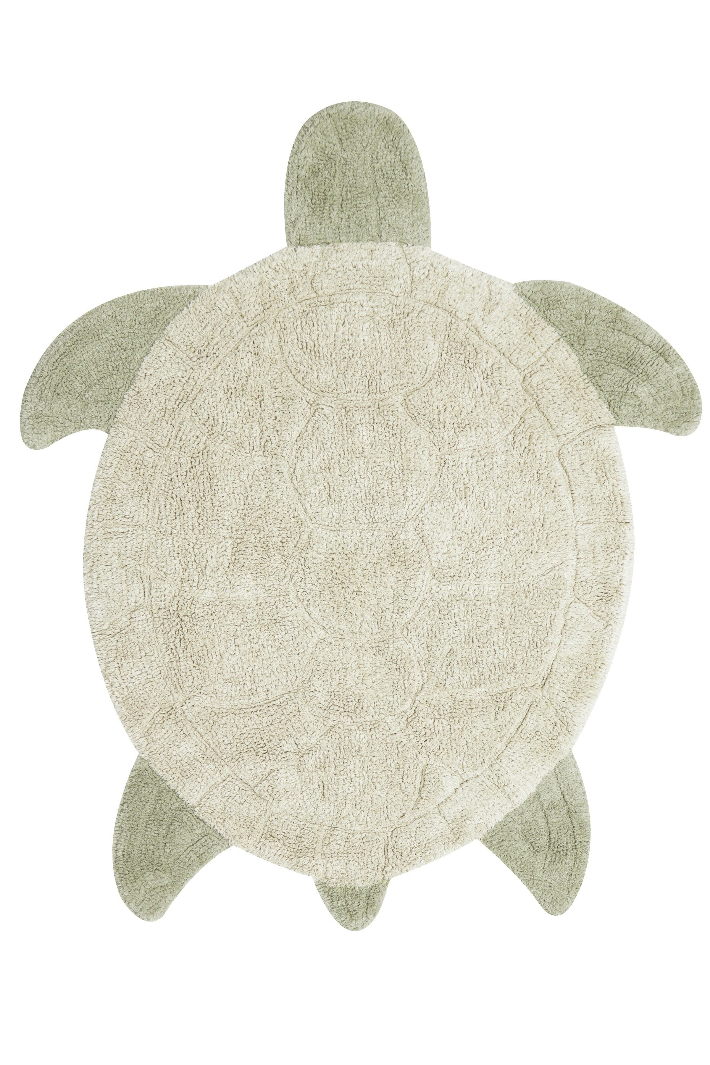 Levně Lorena Canals, Dětský kusový koberec Sea Turtle, 130x130, zelená, dětský pokoj