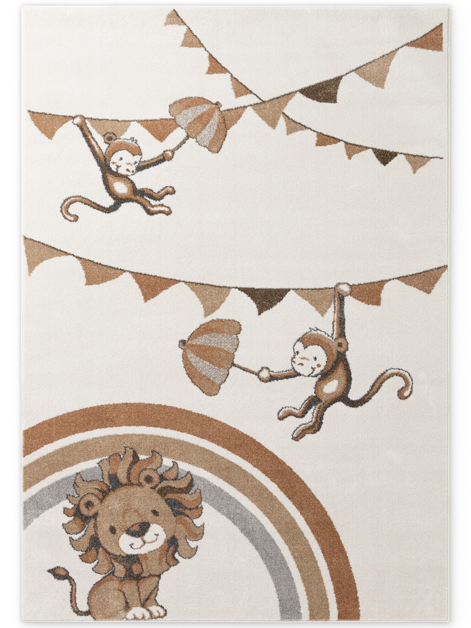 Levně Villeroy & Boch, Dětský kusový koberec Villeroy & Boch Boho Kids 106308 Cream Multicolor, 120x170, bílá, dětský pokoj