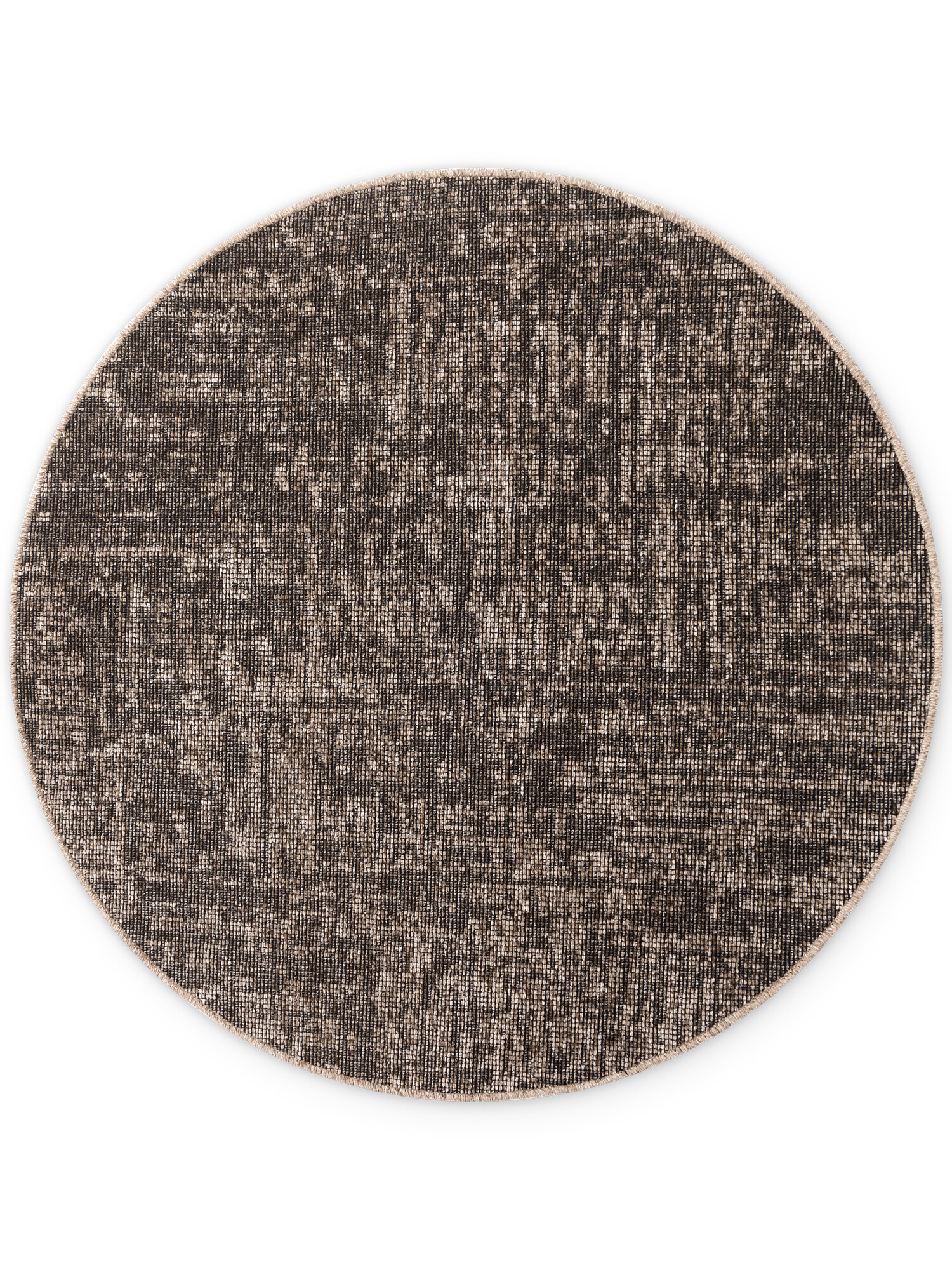 Levně ELLE Decoration, Kusový koberec Brilliance Prisma 106312 Beige z kolekce Elle kruh, 160x160 (průměr) kruh, hnědá, ložnice