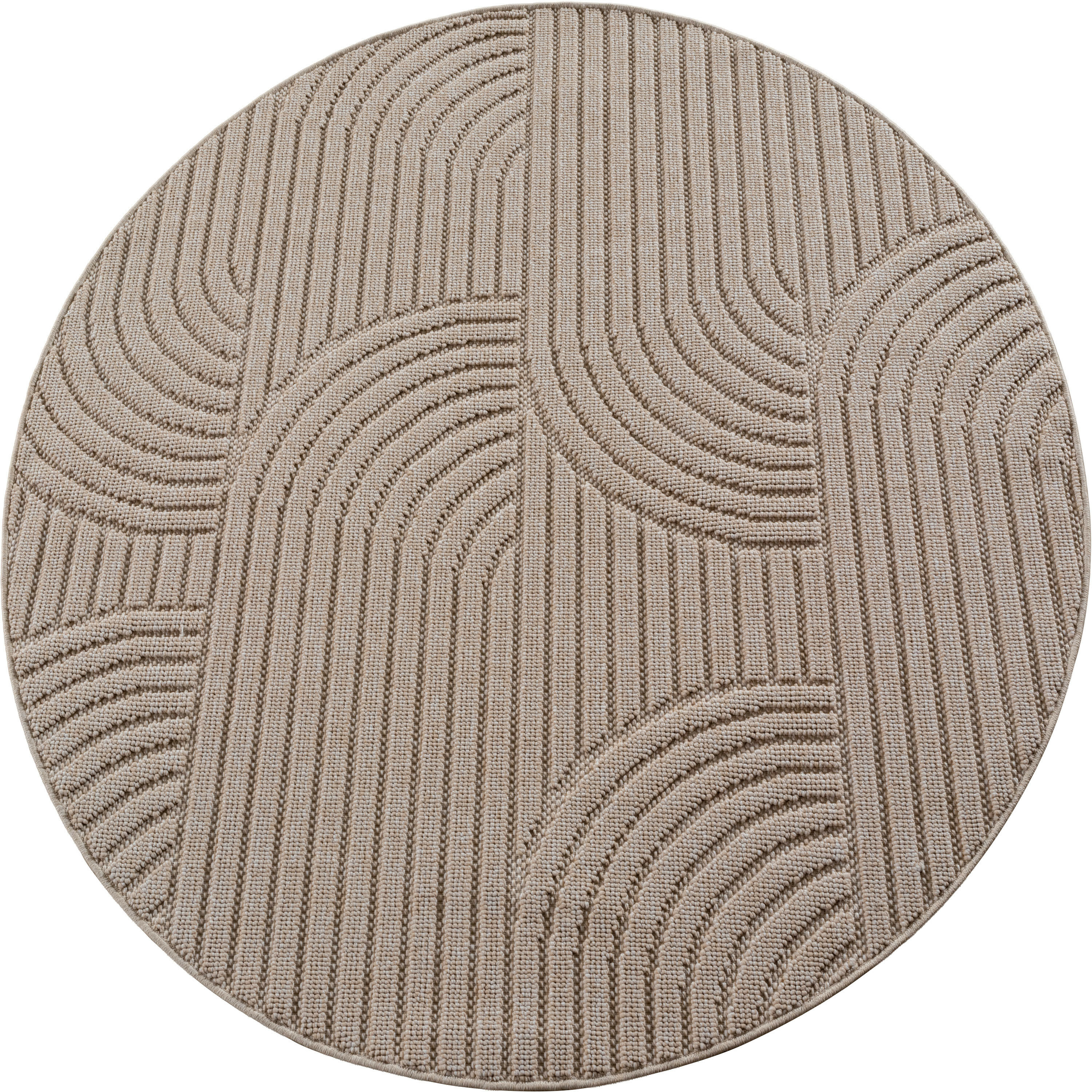 Levně Ayyildiz, Kusový koberec Helix 2201 beige kruh, 120x120, béžová, chodba / předsíň