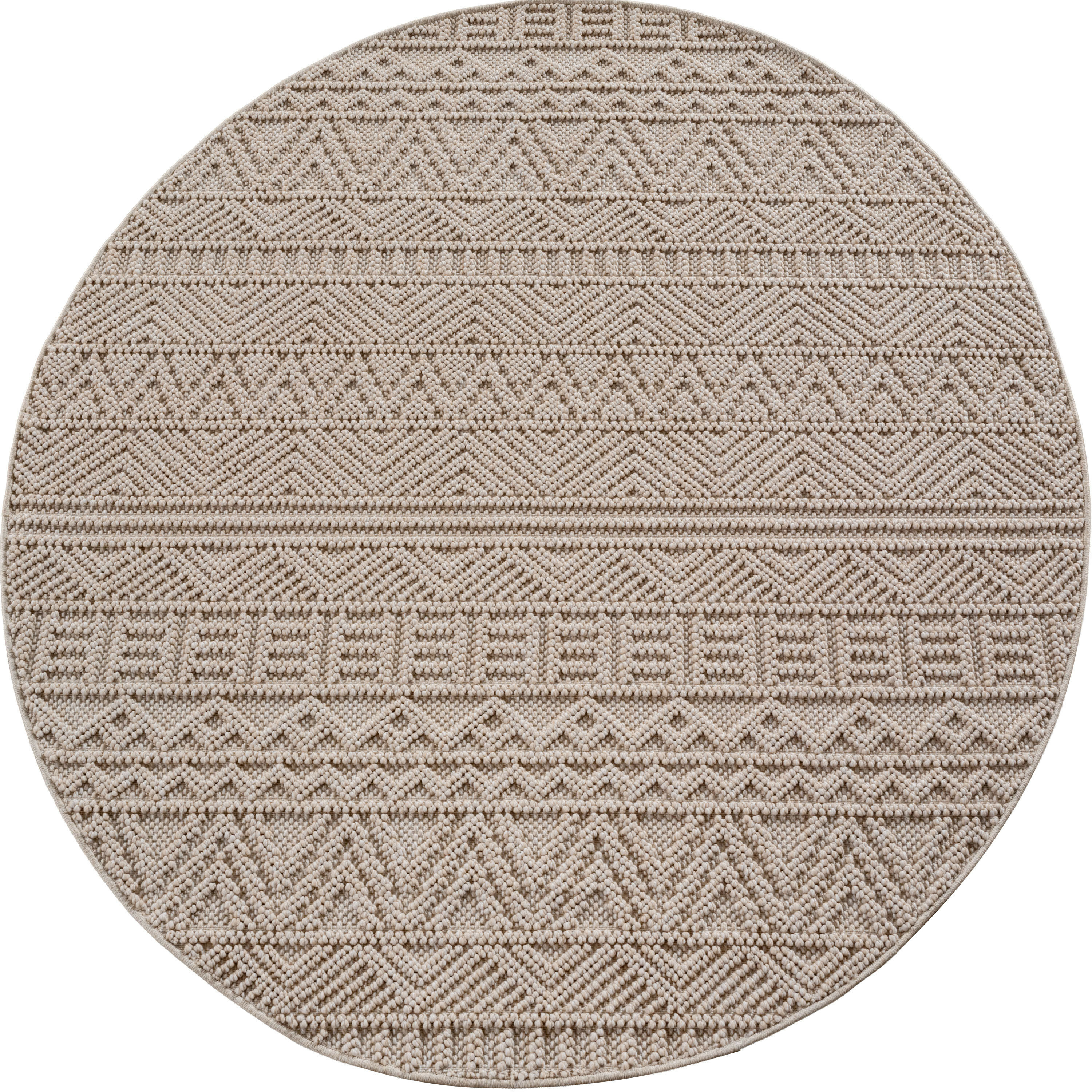 Levně Ayyildiz, Kusový koberec Helix 2202 beige kruh, 120x120, béžová, chodba / předsíň
