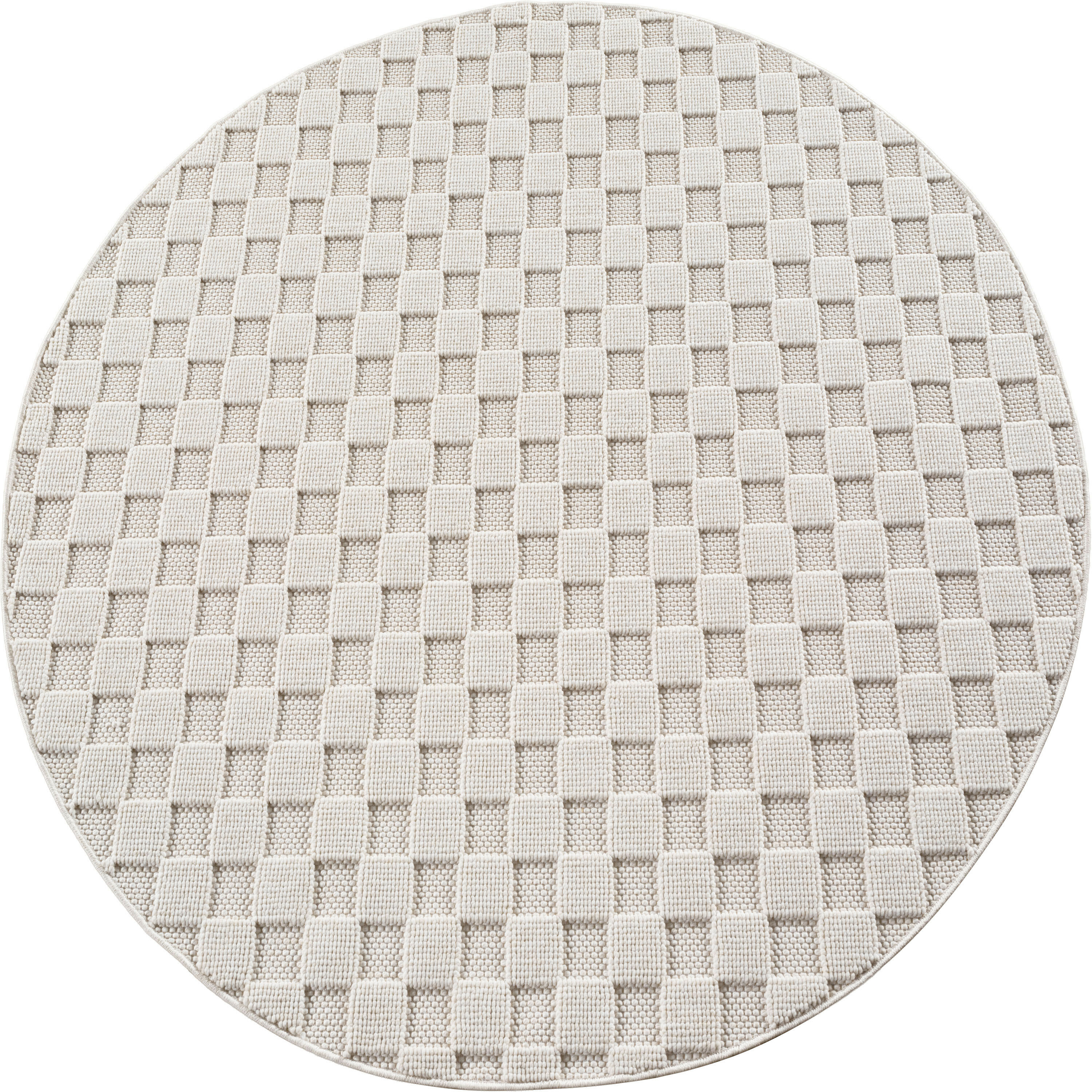 Levně Ayyildiz, Kusový koberec Helix 2203 cream kruh, 120x120, bílá, chodba / předsíň