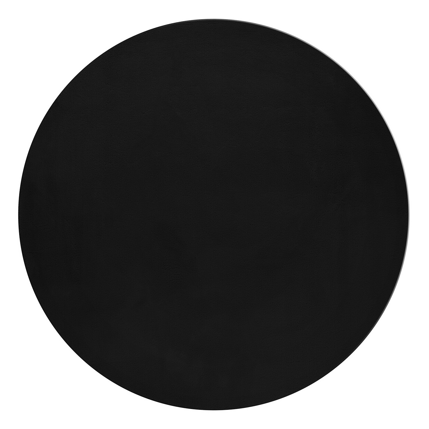 Levně Ayyildiz, Kusový koberec Pouffy 5100 Black kruh, 120x120 (průměr) kruh, černá, obývací pokoj