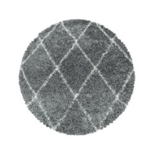 Levně Ayyildiz, DOPRODEJ: 80x80 (průměr) kruh cm Kusový koberec Alvor Shaggy 3401 grey kruh, 80x80 (průměr) kruh, šedá, ložnice