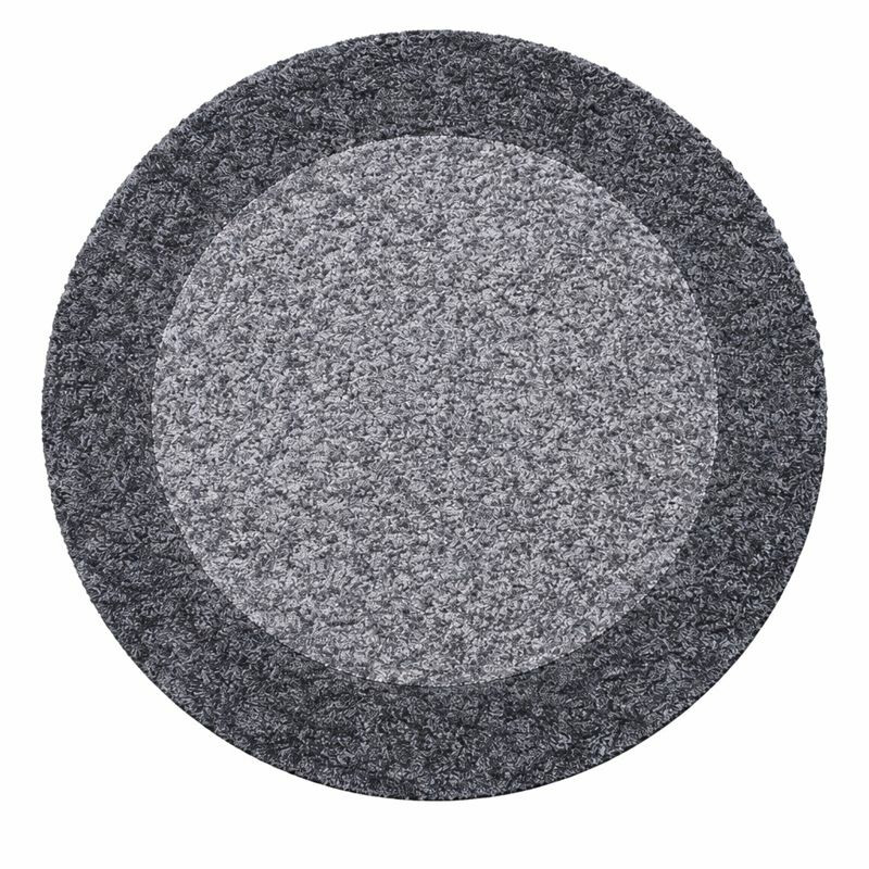 Levně Ayyildiz, Kusový koberec Life Shaggy 1503 grey kruh, 200x200 (průměr) kruh, šedá, ložnice