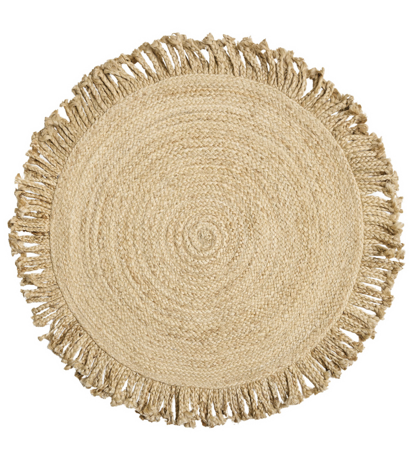 Levně Diamond Carpets India, Ručně vázaný kusový koberec Jula J 34 Natural kruh, 120x120 (průměr) kruh, béžová, chodba / předsíň