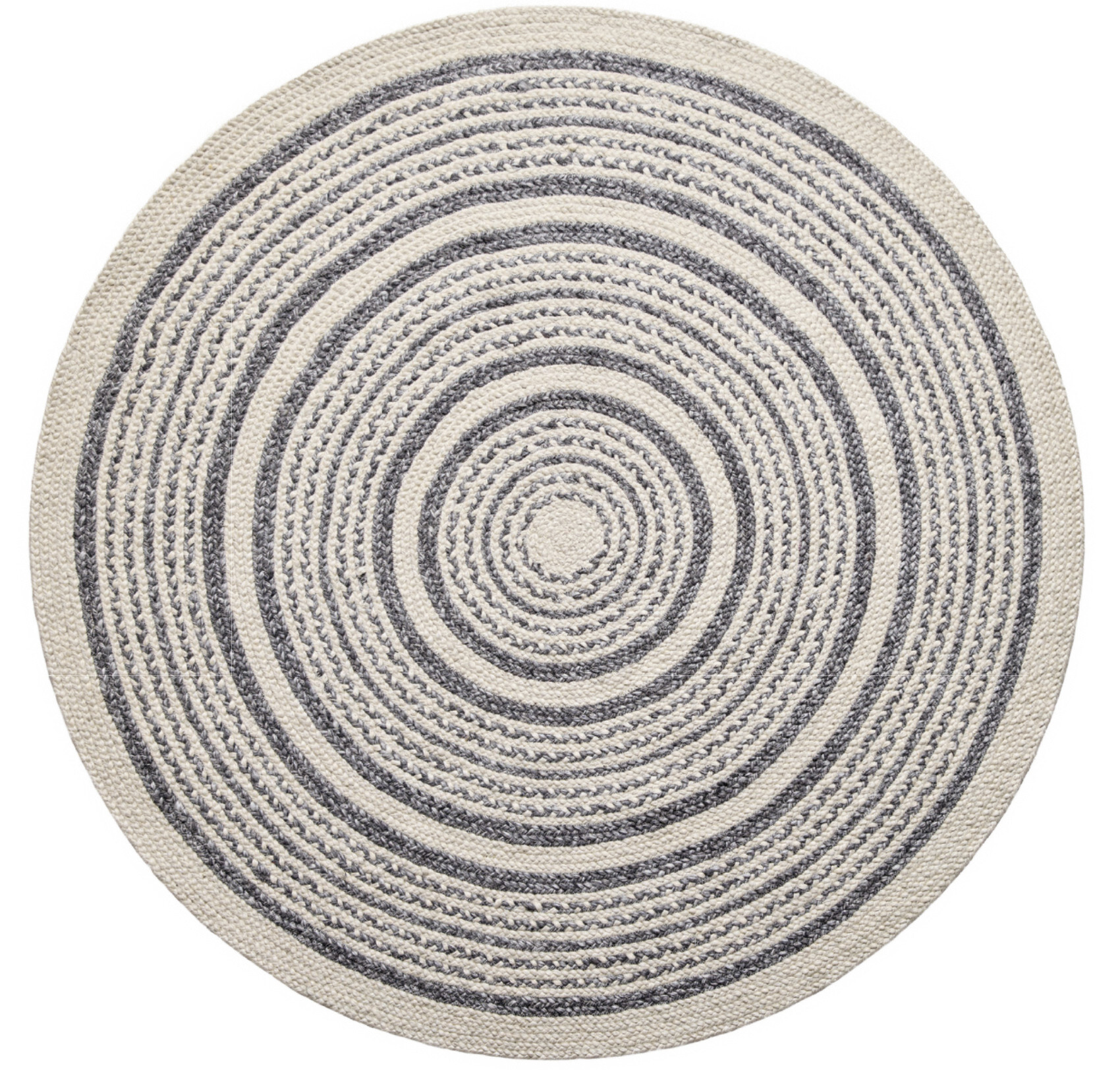 Levně Diamond Carpets India, Ručně vázaný kusový koberec Soma SM04 Silver Black kruh, 240x240 (průměr) kruh, béžová, chodba / předsíň