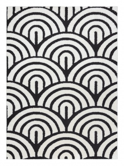 Levně Dywany Łuszczów, AKCE: 160x220 cm Kusový koberec Mode 8629 cream/black, bílá, kancelář