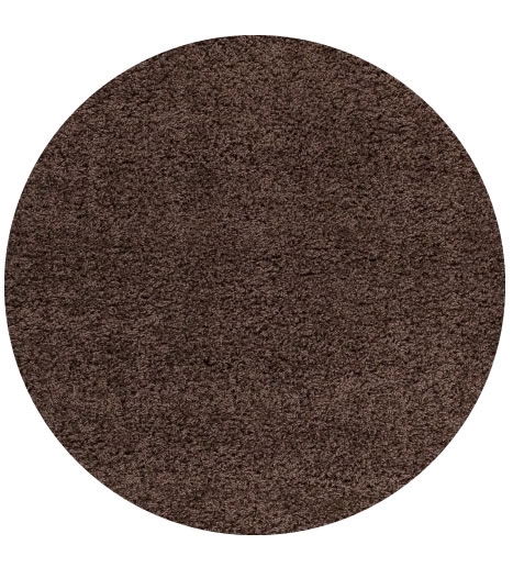 Kusový koberec Life Shaggy 1500 brown kruh