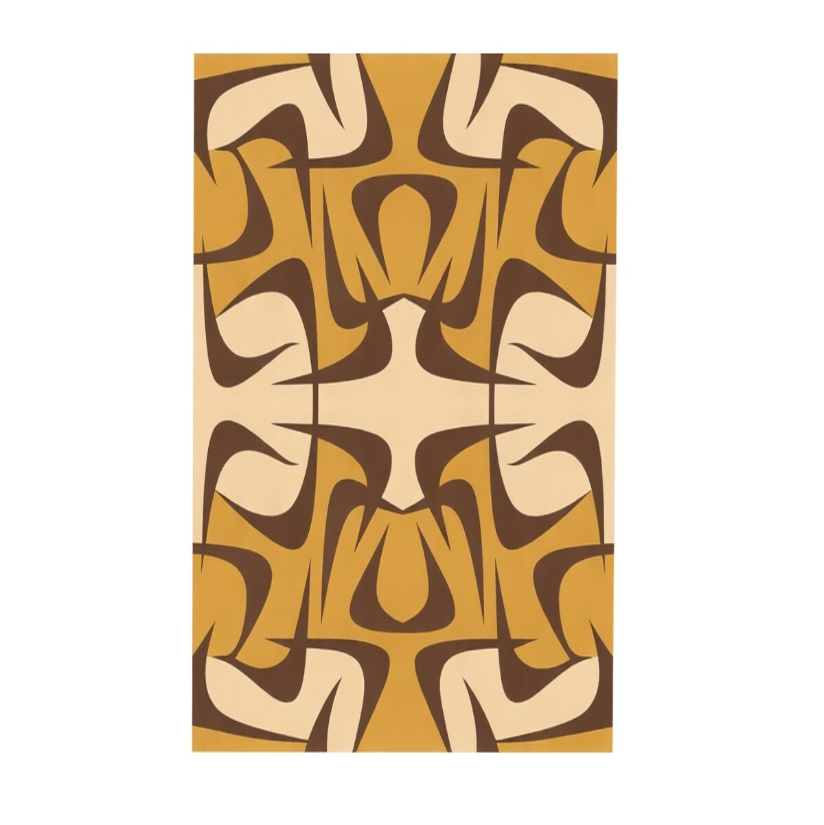 Levně GDmats, Designový kusový koberec Concentrations, 130x170, žlutá, chodba / předsíň