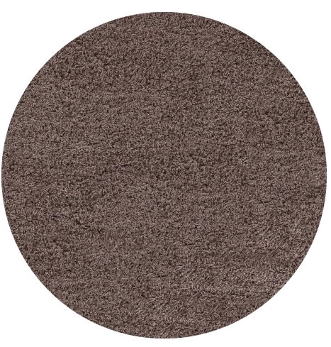 Levně Ayyildiz koberce Kusový koberec Life Shaggy 1500 mocca kruh - 80x80 (průměr) kruh cm
