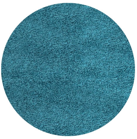 Levně Ayyildiz koberce Kusový koberec Life Shaggy 1500 tyrkys kruh - 80x80 (průměr) kruh cm Modrá