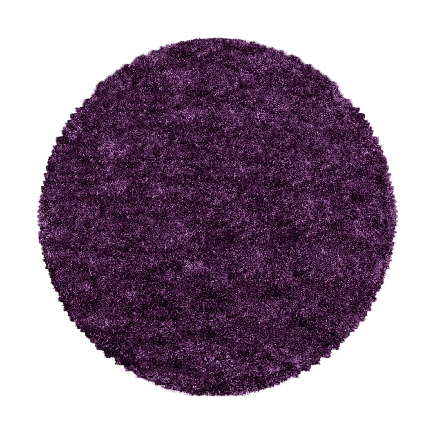 Levně Ayyildiz, Kusový koberec Fluffy Shaggy 3500 lila kruh, 200x200 (průměr) kruh, fialová, ložnice