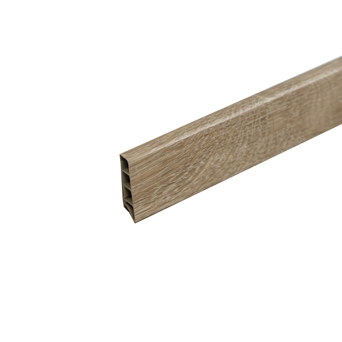 Levně Egibi, Soklová lišta SPC RIGID Winnipeg 2 m, 2000x50x12 mm, hnědá