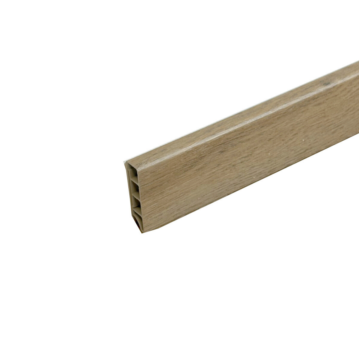 Levně Egibi, Soklová lišta SPC RIGID Vernon 2 m, 2000x50x12 mm, hnědá