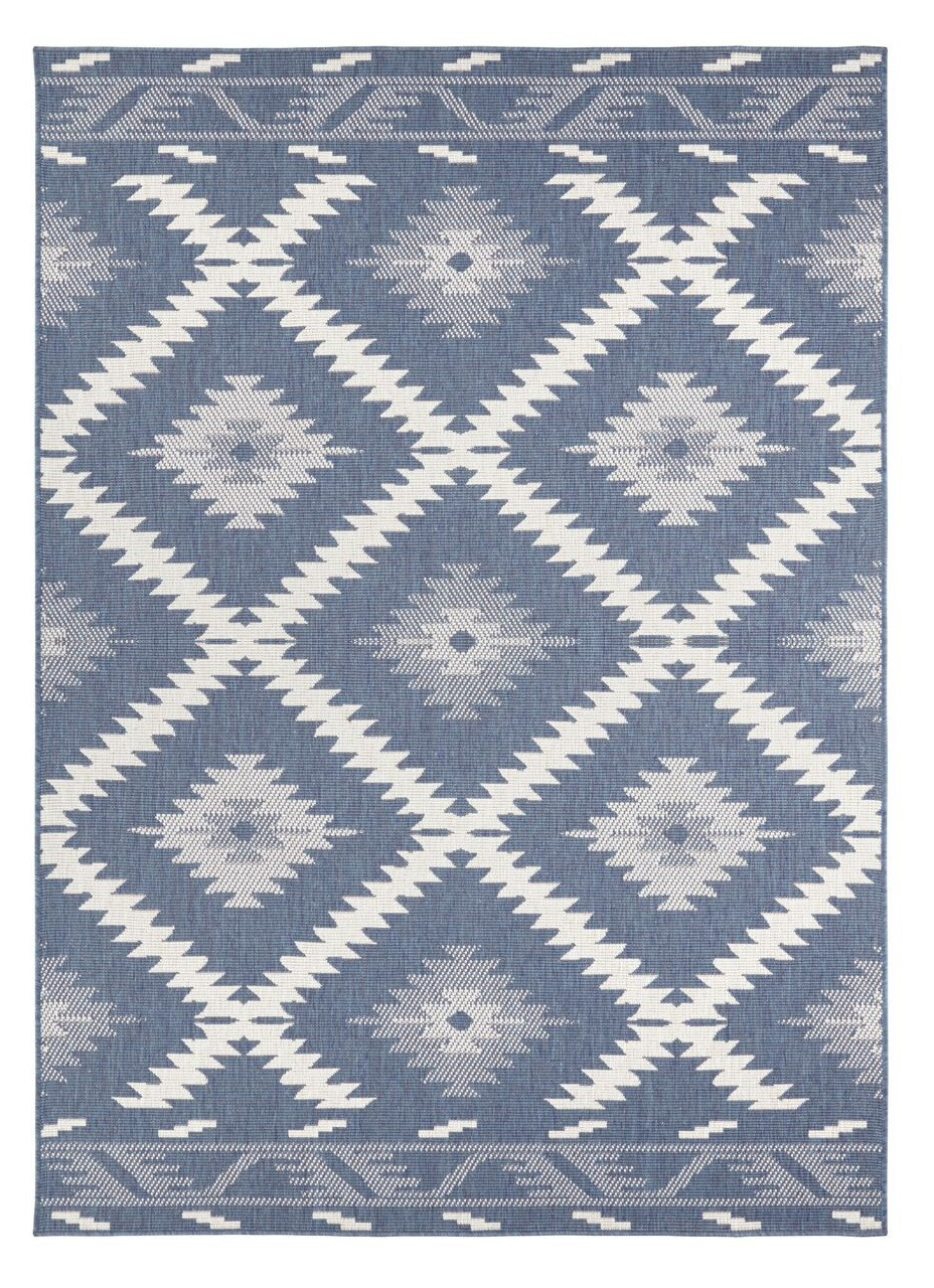 Levně Hanse Home, DOPRODEJ: 120x170 cm Kusový koberec Twin Supreme 103430 Malibu blue creme – na ven i na doma, 120x170, modrá, chodba / předsíň