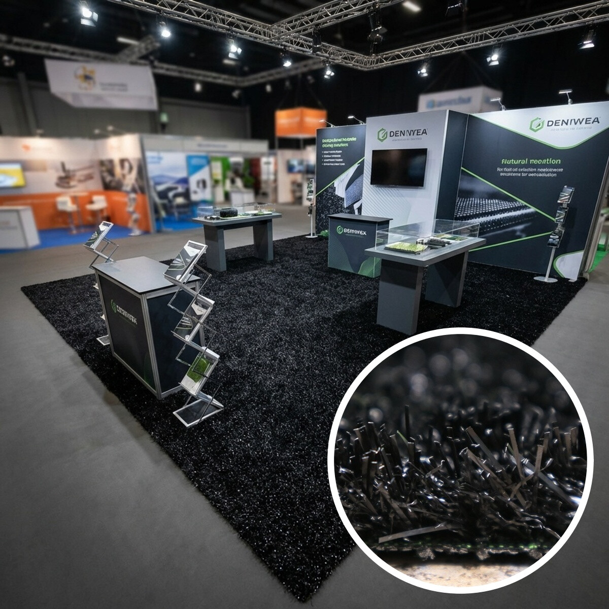 Levně Europe Grass, AKCE: 400x485 cm Umělá tráva PartyGrass Black, černá, exteriér
