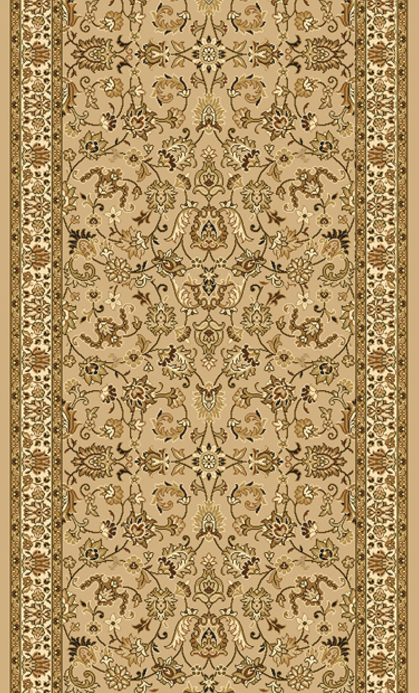 Levně Spoltex, AKCE: 323x80 cm Běhoun na míru Samira New 12002-050 - obšitý ze všech stran, béžová, chodba / předsíň
