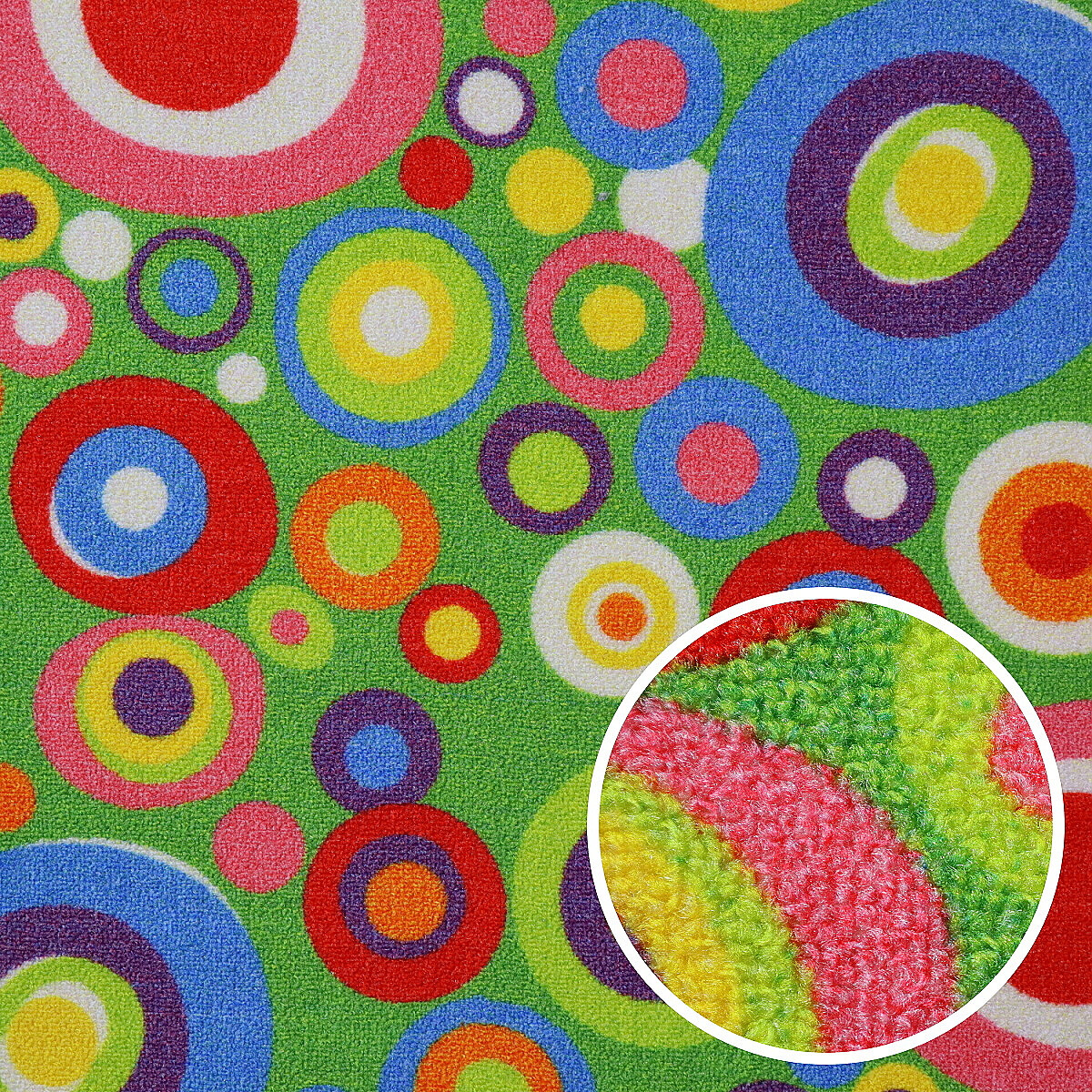Levně Spoltex, AKCE: 70x275 cm Dětský metrážový koberec Candy 24, šíře, vícebarevná, filc, dětský pokoj