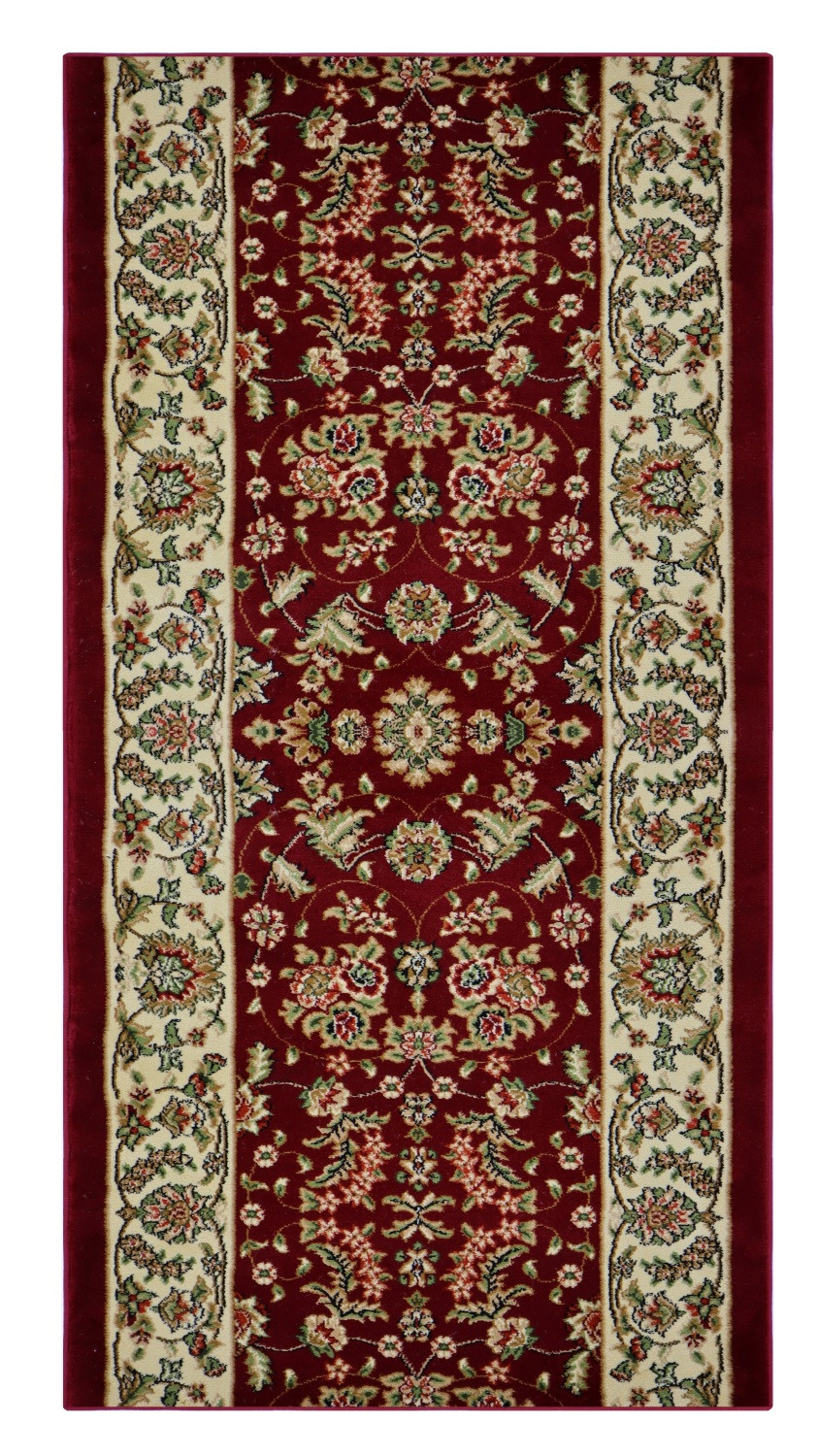 Berfin Dywany, AKCE: 200x120 cm Běhoun na míru Anatolia 5378 B (Red) - obšitý ze všech stran, červená, chodba / předsíň