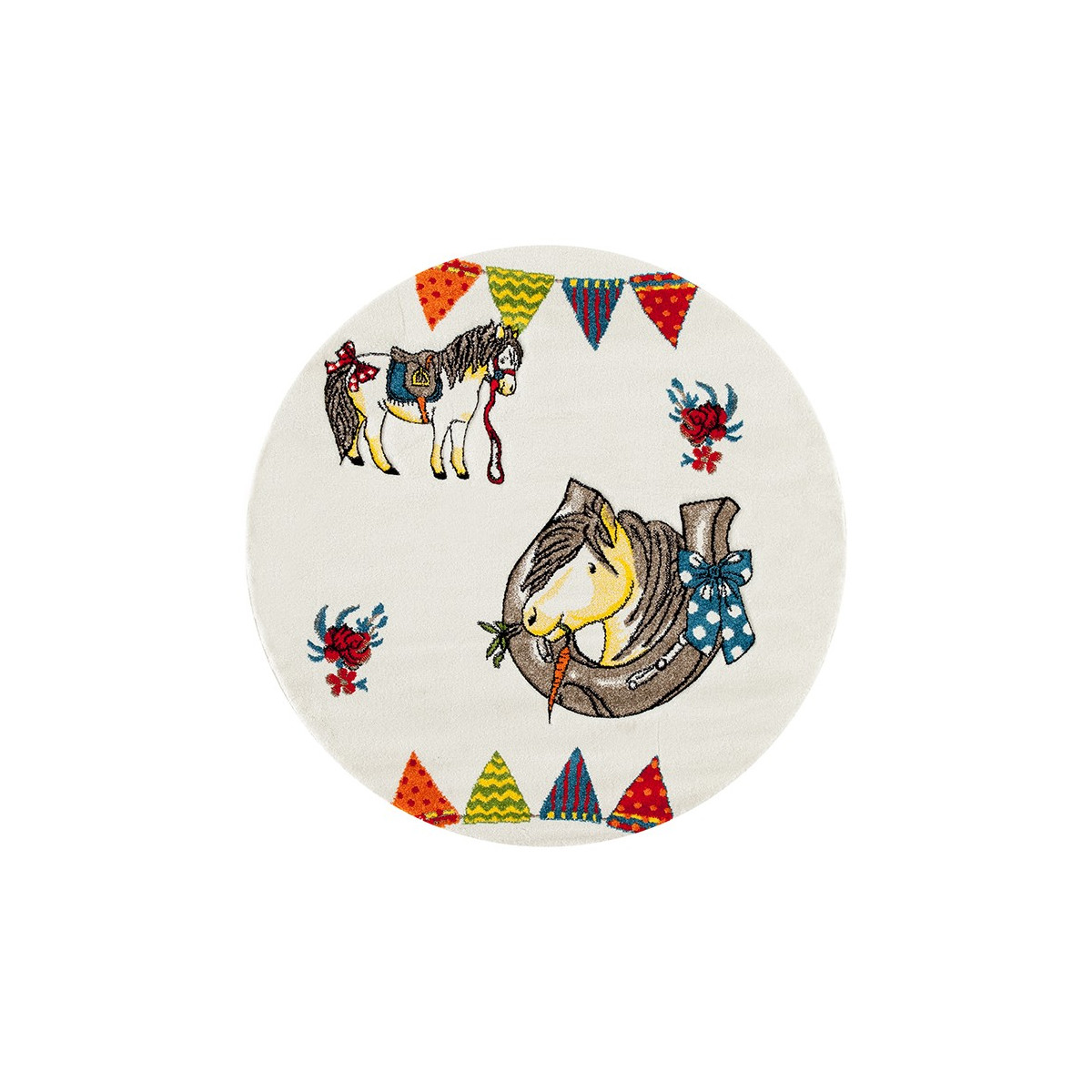Dětský kusový koberec Momo K11570-01 Beige kruh