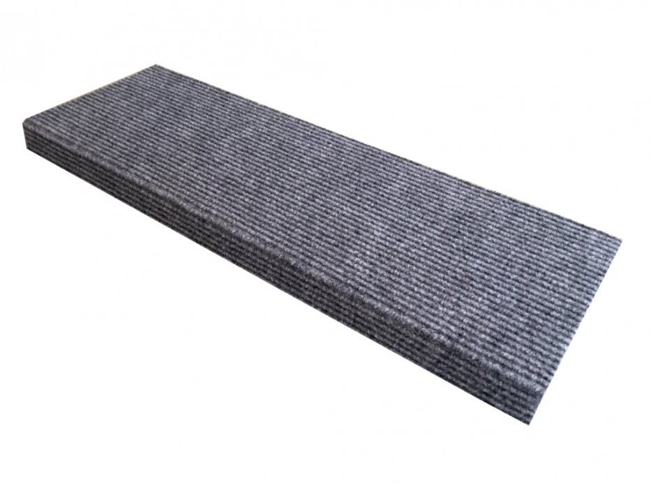 Levně Vopi Nášlapy na schody Quick step šedý obdélník, samolepící - 24x65 obdélník (rozměr včetně ohybu)