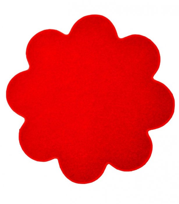 Levně Vopi koberce Kusový koberec Eton červený květina - 160x160 kytka cm