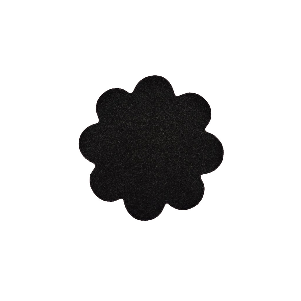 Květinový koberec Eton černý