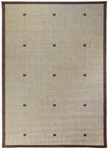 Levně Oriental Weavers, Kusový koberec SISALO/DAWN 633/J84D – na ven i na doma, 66x120, béžová, hnědá, chodba / předsíň