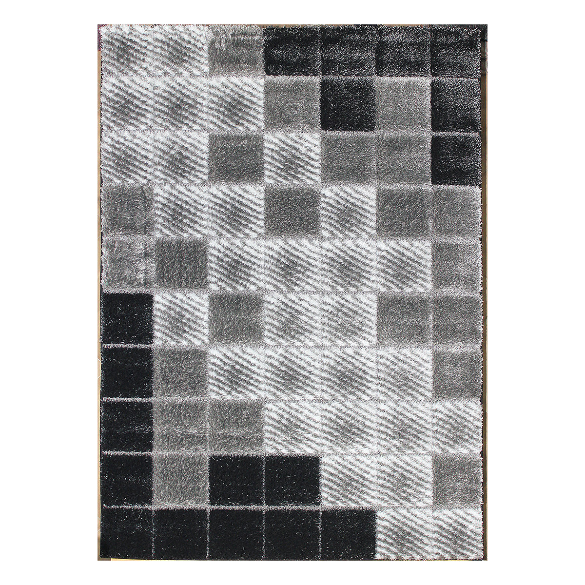 Kusový koberec Seher 3D 2615 Black Grey